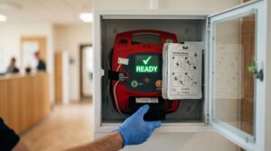 hjertestarter service køge